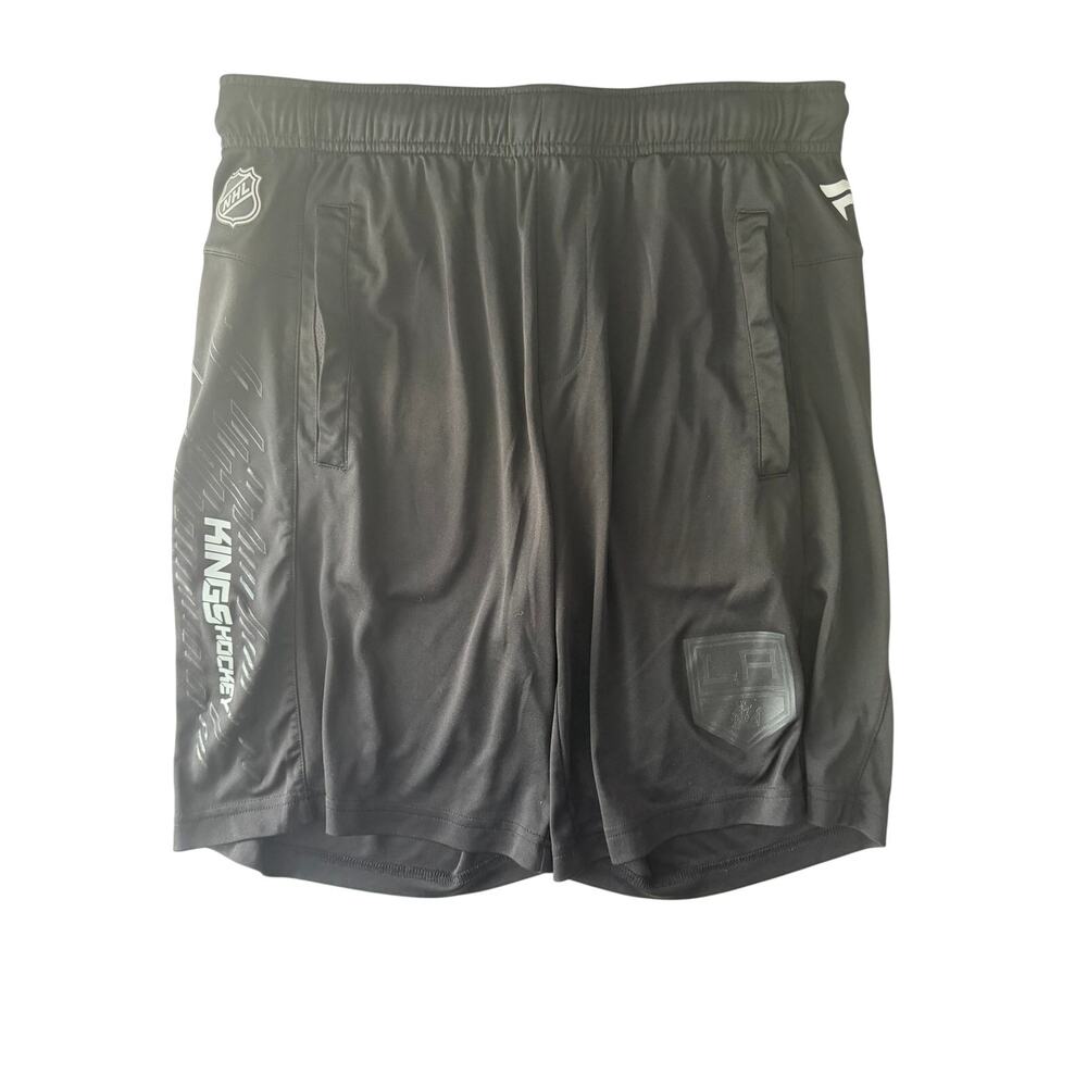 Los Angeles Kings NHL Hockey Fanatics Authentic Pro Men's Black Shorts Size L